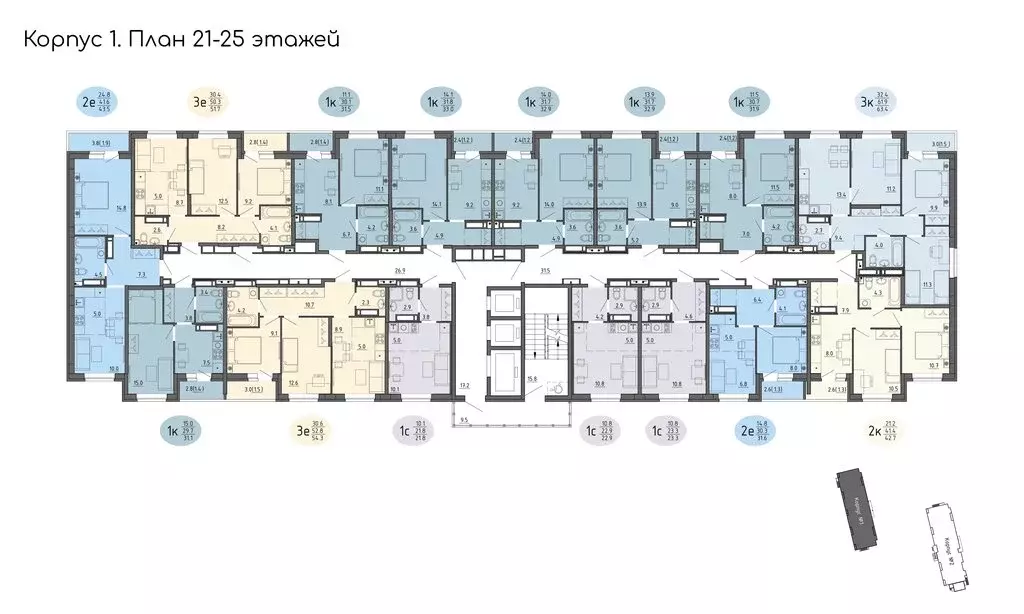 2-комнатная квартира: Пермь, Ижевская улица, 38 (31.6 м) - Фото 1