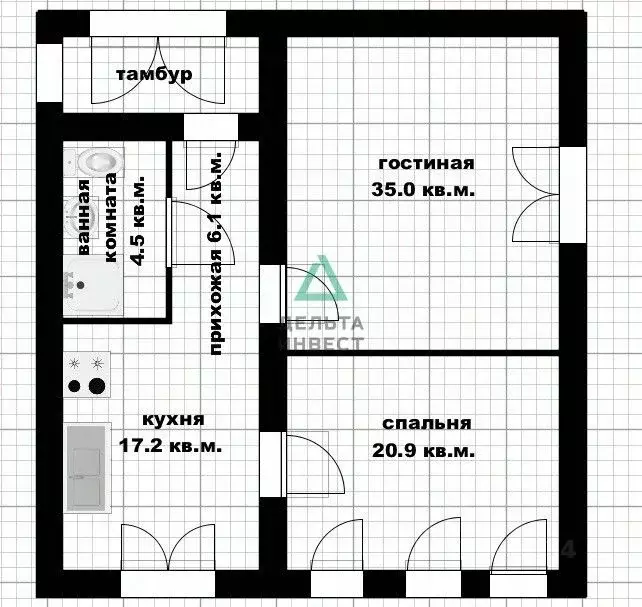 Дом в Башкортостан, Уфа Лесозаводская ул., 5 (84 м) - Фото 2