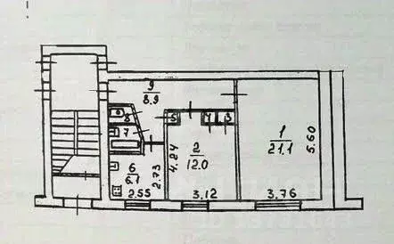 2-к кв. Псковская область, Псков Юбилейная ул., 71 (52.2 м) - Фото 2