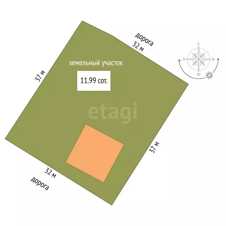 Дом в село Корнилово, Восточная улица (55 м) - Фото 2