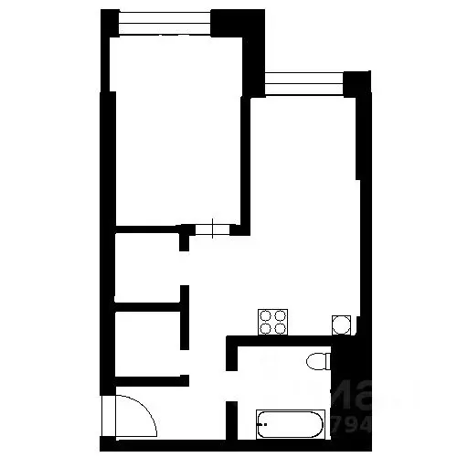 1-к кв. Москва 3-я Хорошевская ул., 19А (47.8 м) - Фото 2