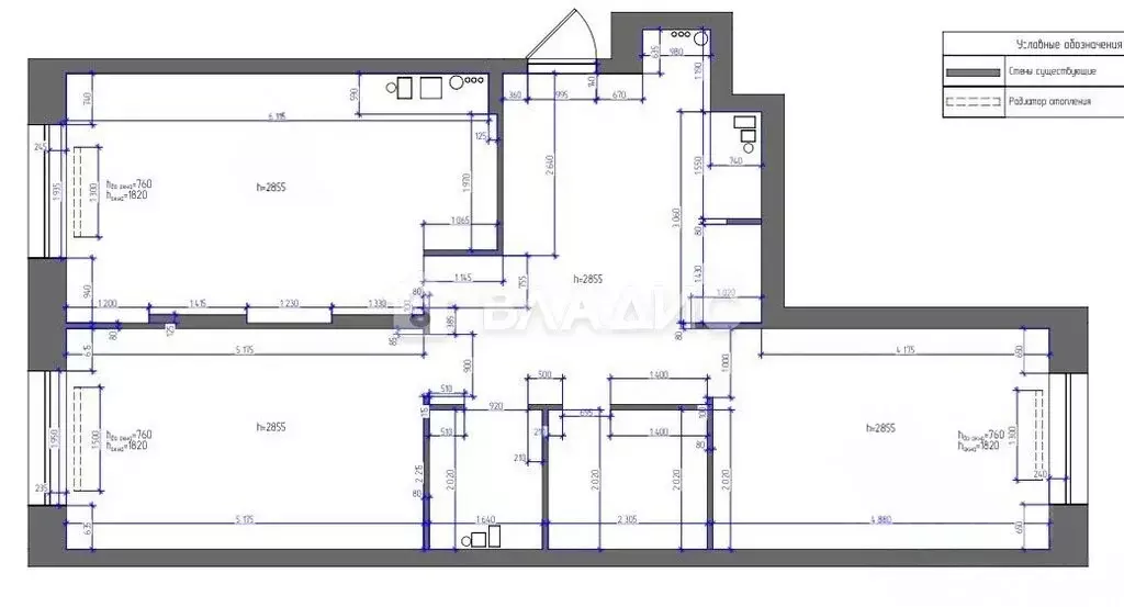 2-комнатная квартира: Московский, улица Никитина, 11к4 (75.9 м) - Фото 0