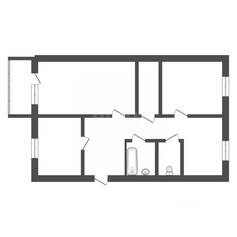 3-к кв. Тульская область, Донской Северо-Задонск мкр, Школьная ул., 45 ... - Фото 1