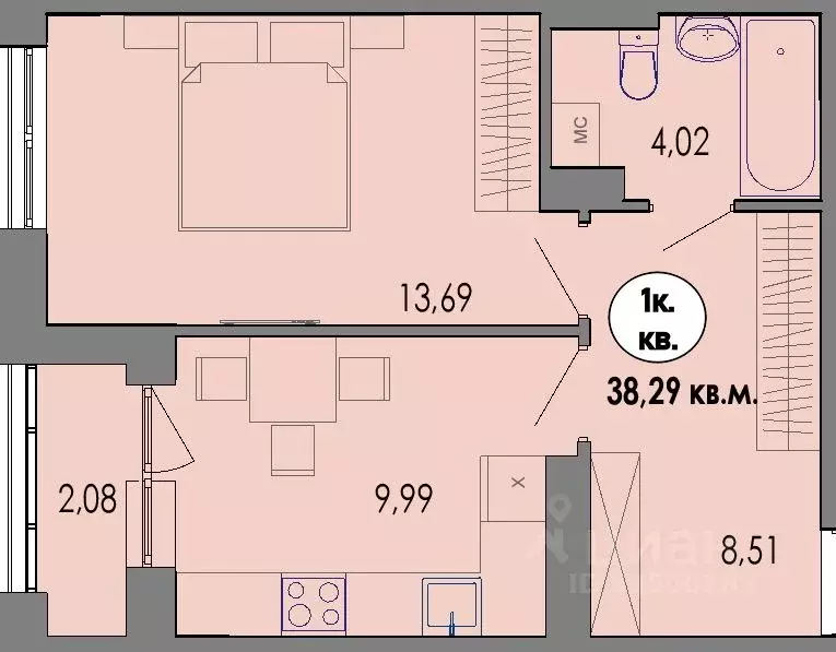 1-к кв. Карелия, Петрозаводск Перевалка-2 тер., Университетский ... - Фото 0