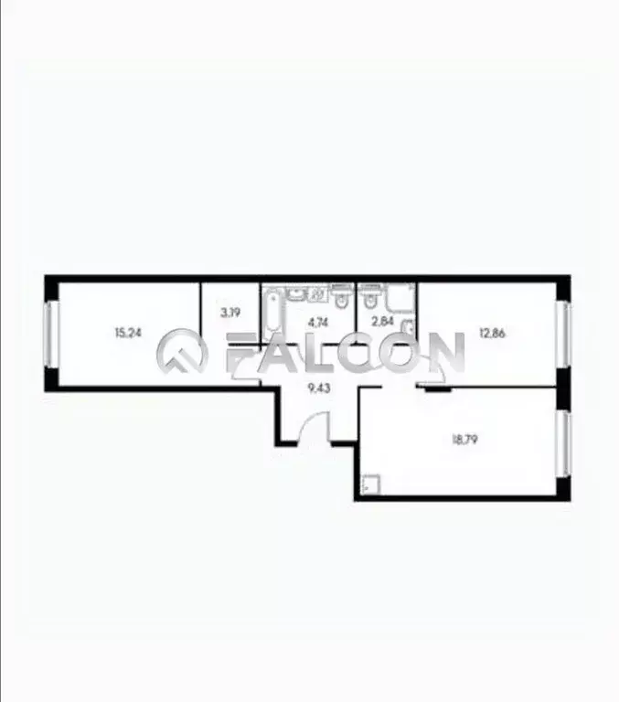 3-к кв. Москва Цимлянская ул., 3к2 (66.0 м) - Фото 2