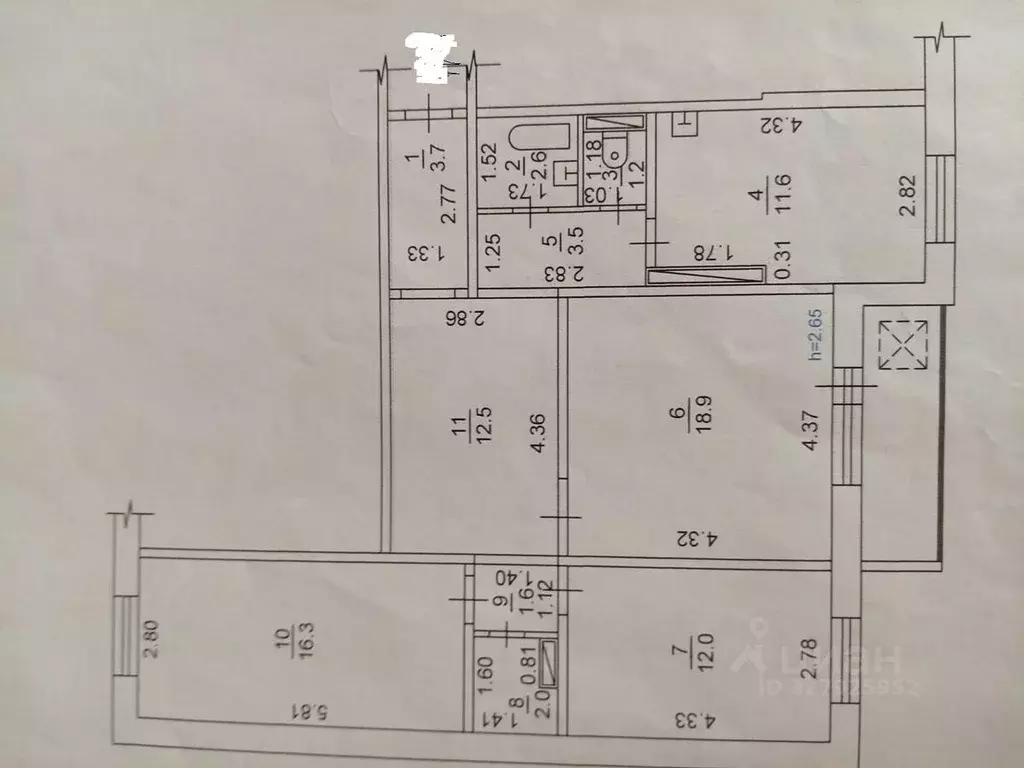 3-к кв. Алтайский край, Барнаул ул. Малахова, 146 (86.0 м) - Фото 1