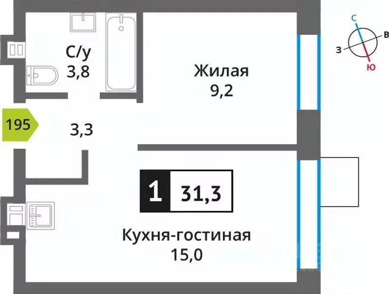 1-к кв. Московская область, Красногорск Опалиха мкр, Никольский ... - Фото 0