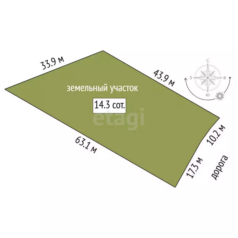 Участок в село Кулаково, КП Зелёные холмы (14.34 м) - Фото 1