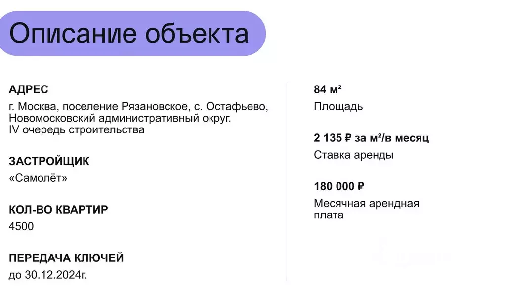 Помещение свободного назначения в Москва с. Остафьево, 10 (84 м) - Фото 1