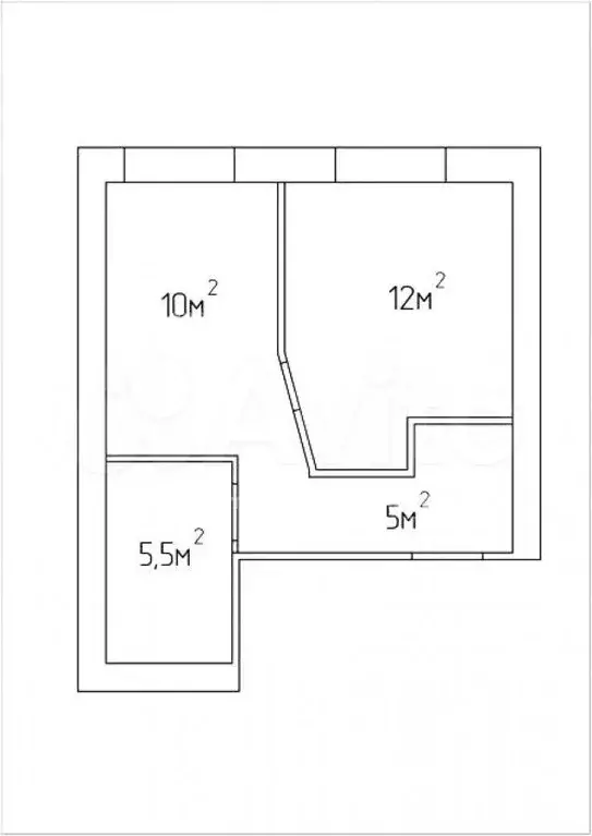 1-к. квартира, 32,5 м, 4/5 эт. - Фото 0