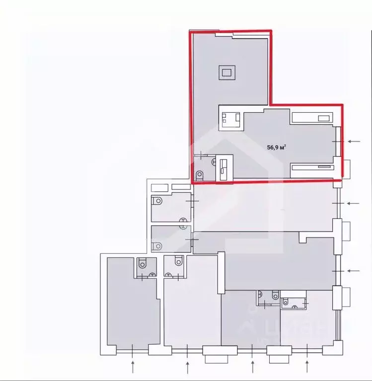Помещение свободного назначения в Москва Дмитровское ш., вл89 (57 м) - Фото 2