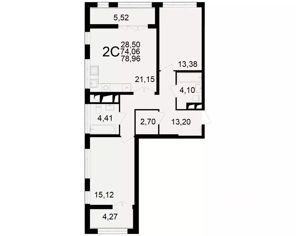 2-к кв. Рязанская область, Рязань Братиславский мкр, Вместе жилой ... - Фото 1