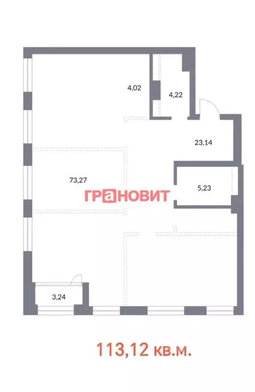 4-к кв. Новосибирская область, Новосибирск ул. Кирова, 50 (113.12 м) - Фото 2