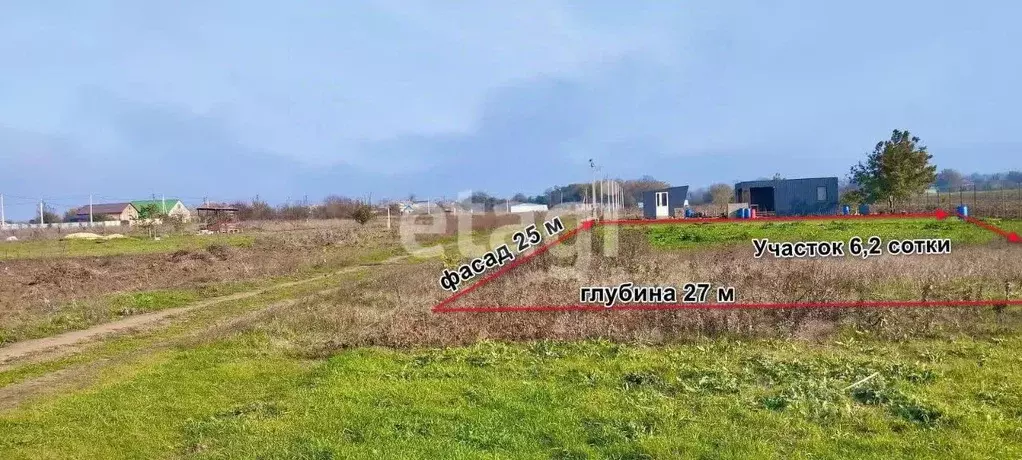 Участок в Краснодарский край, Анапа муниципальный округ, Черный хут.  ... - Фото 1