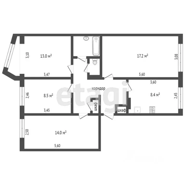 4-к кв. Камчатский край, Петропавловск-Камчатский Петропавловское ш., ... - Фото 1