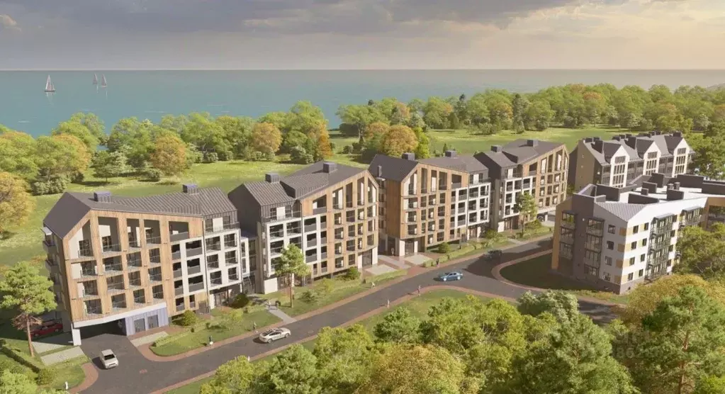 1-к кв. Калининградская область, Пионерский Береговая ул. (33.15 м) - Фото 1