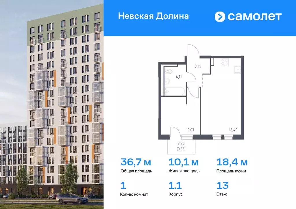 1-к кв. Ленинградская область, Всеволожский район, Свердловское ... - Фото 0