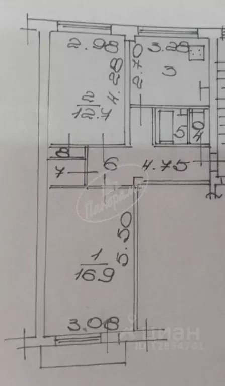 2-к кв. Калужская область, Калуга Турынино мкр, ул. Турынинская, 17 ... - Фото 2