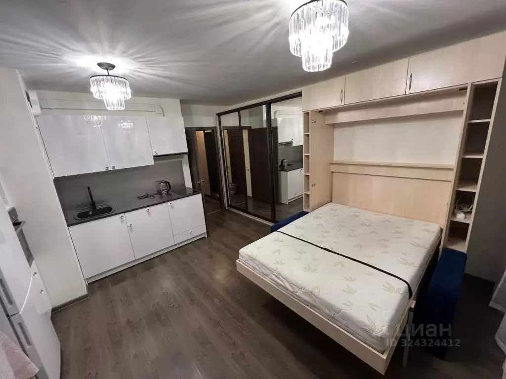 Студия Санкт-Петербург пос. Парголово, ул. Николая Рубцова, 3 (25.4 м) - Фото 2