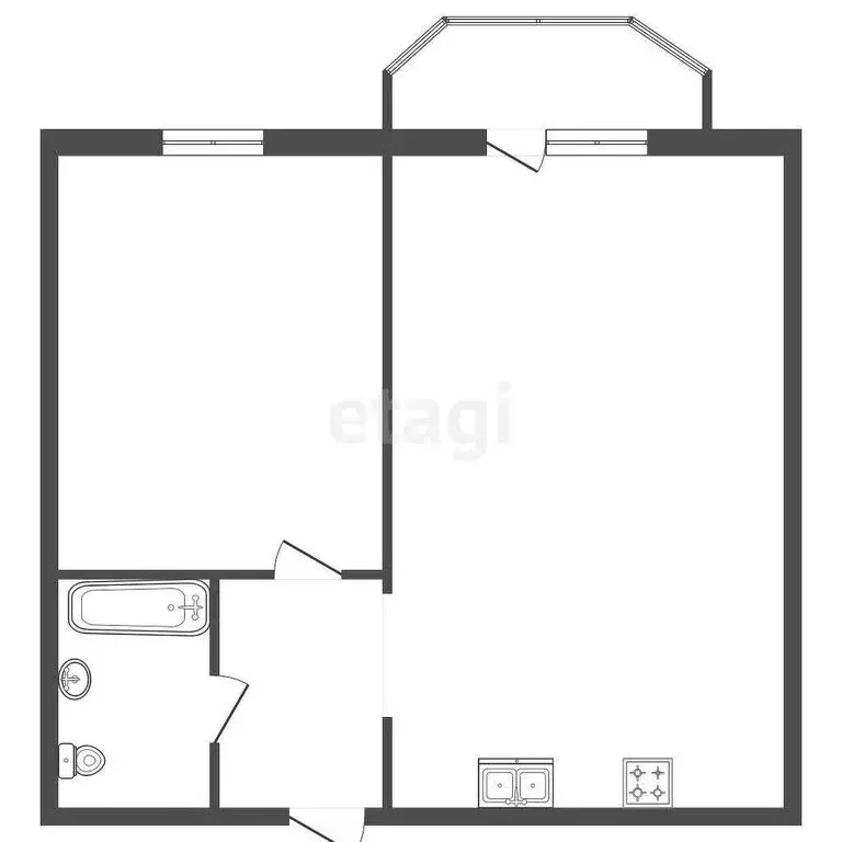 1-комнатная квартира: Санкт-Петербург, Малоохтинский проспект, 16к1 ... - Фото 1