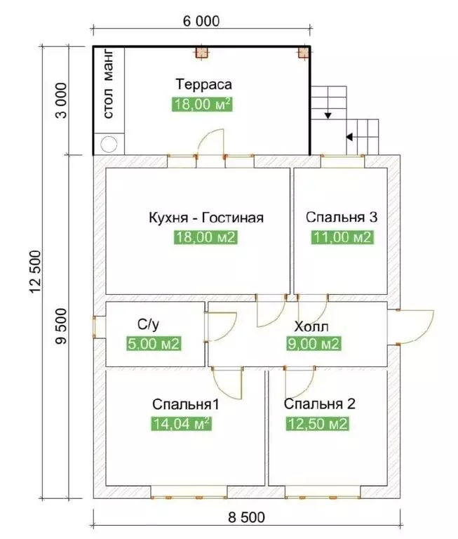 Дом в Краснодар, садовое товарищество Медик, улица Мичурина (130 м) - Фото 1