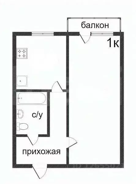 1-к кв. Костромская область, Кострома ул. Машиностроителей, 35 (37.5 ... - Фото 1