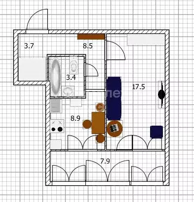 1-к кв. Ульяновская область, Ульяновск ул. Рябикова, 70к2 (38.07 м) - Фото 2