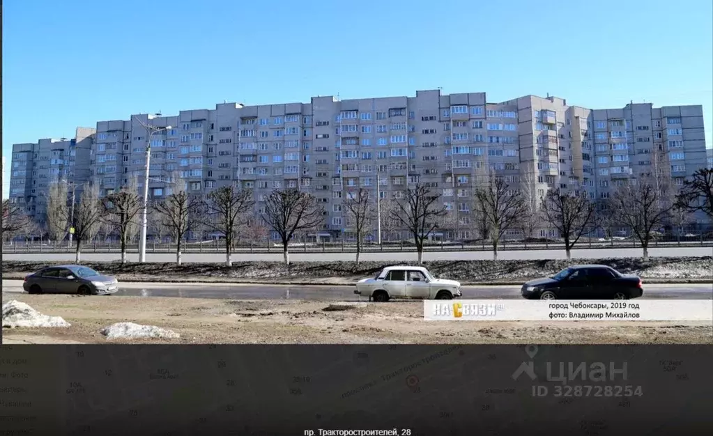 Свободной планировки кв. Чувашия, Чебоксары просп. Тракторостроителей, ... - Фото 1