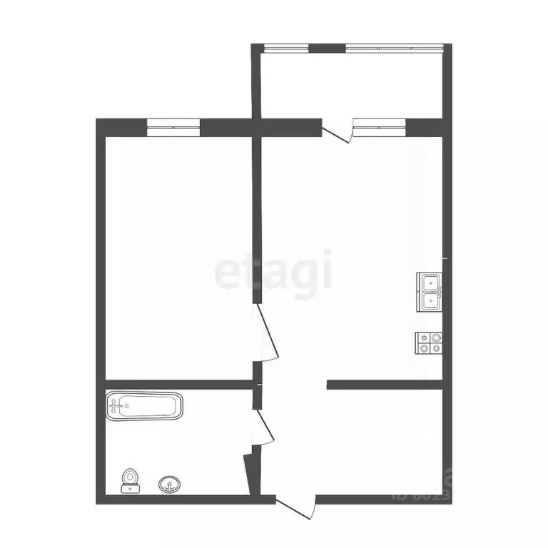 1-к кв. Пермский край, Пермь ул. Николая Островского, 93Б (50.0 м) - Фото 1