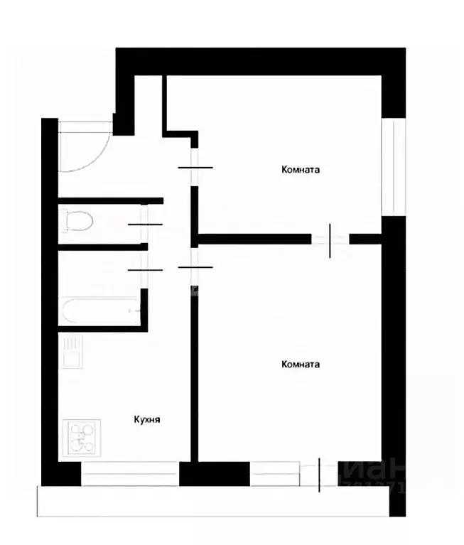 2-к кв. Москва Саянская ул., 15К1 (38.0 м) - Фото 1