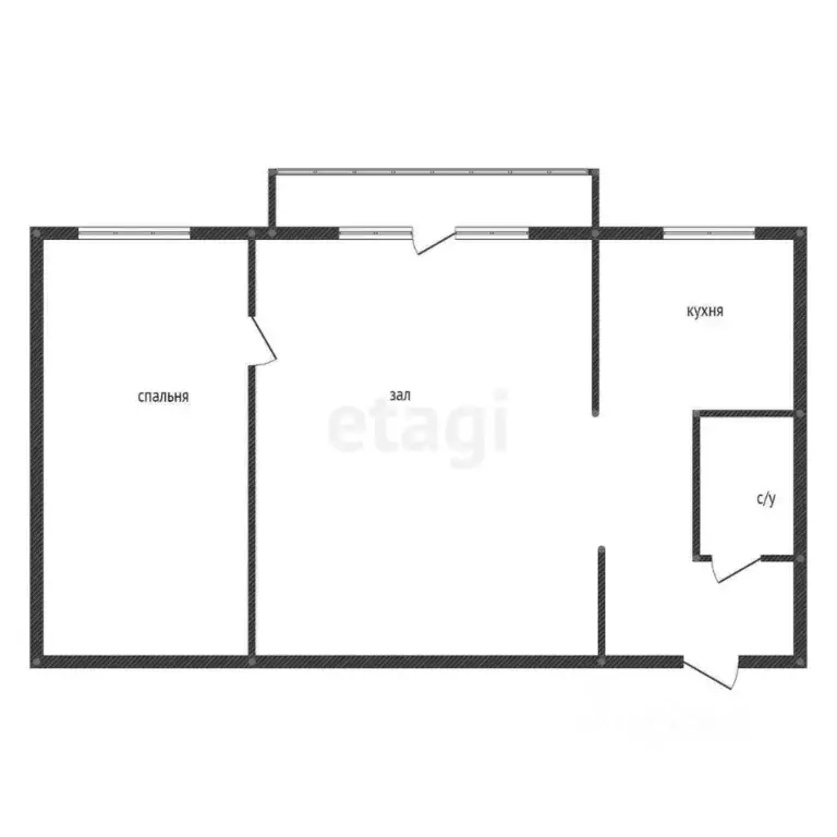 2-к кв. Башкортостан, Уфа ул. Блюхера, 42 (45.8 м) - Фото 2