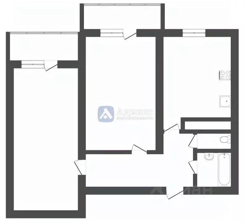 2-к кв. Тюменская область, Тюмень ул. Мебельщиков, 6 (64.5 м) - Фото 1