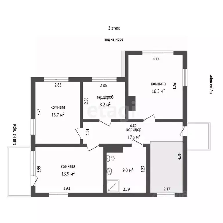Дом в Крым, Ялта муниципальный округ, Краснокаменка пгт пер. Школьный, ... - Фото 2