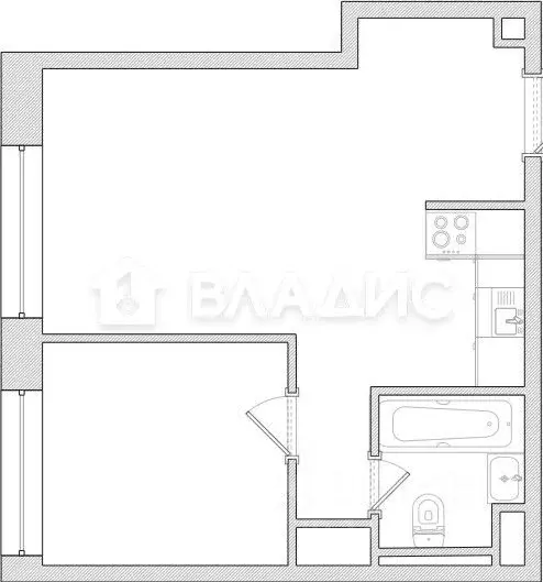 2-к кв. Москва Озерная ул., 1к2/4 (37.3 м) - Фото 2