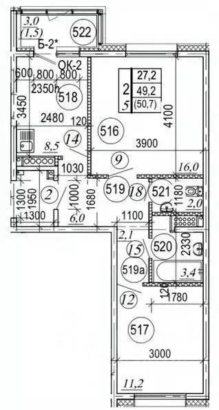 2-к кв. Камчатский край, Елизовский муниципальный округ, пос. ... - Фото 1