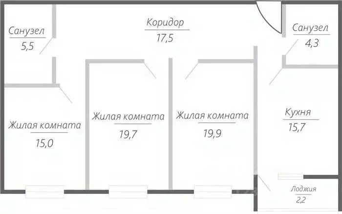 3-к кв. Самарская область, Тольятти ул. Фрунзе, 2В (99.8 м) - Фото 0