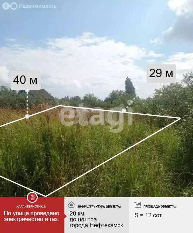 Участок в село Кумово, Сосновая улица (11.9 м) - Фото 1