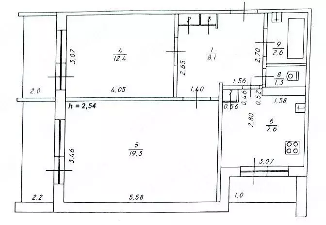 2-к кв. Тверская область, Тверь ул. Левитана, 26 (57.2 м) - Фото 2