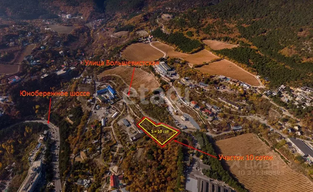 Участок в Крым, Ялта ул. Большевистская, 27 (10.0 сот.) - Фото 1