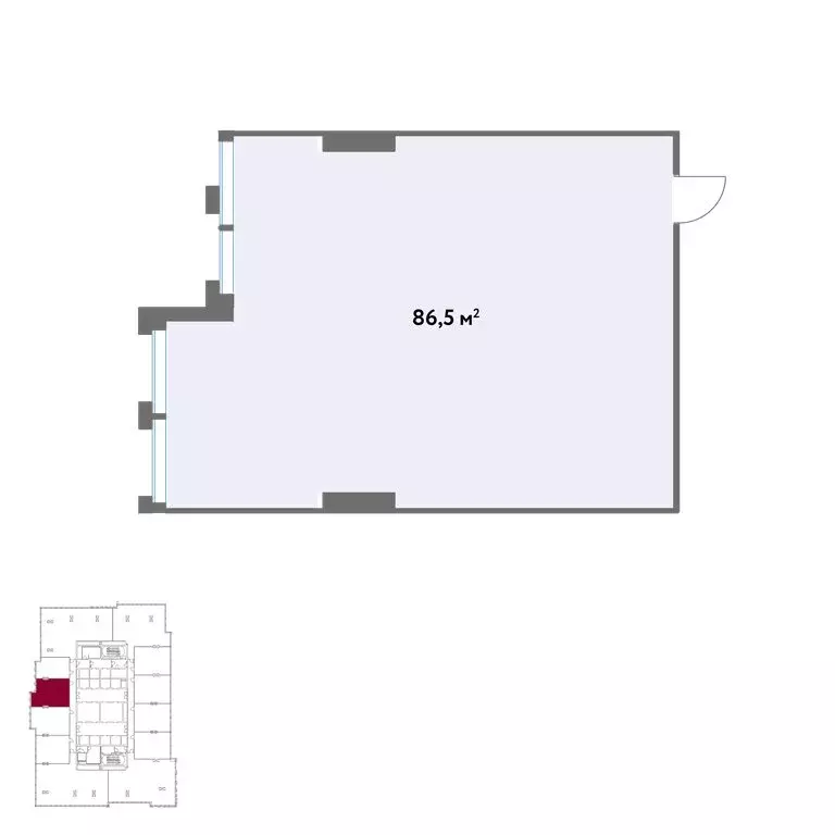 Офис (86.5 м) - Фото 1