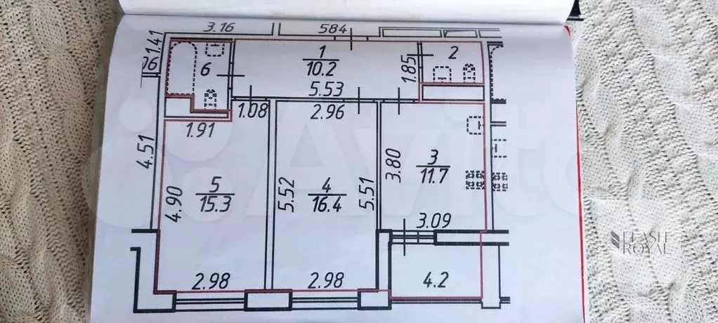 2-к. квартира, 60 м, 2/13 эт. - Фото 0