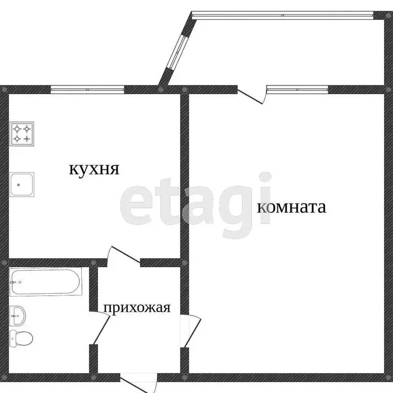 1-комнатная квартира: Вологда, улица Ловенецкого, 15 (28.4 м) - Фото 1