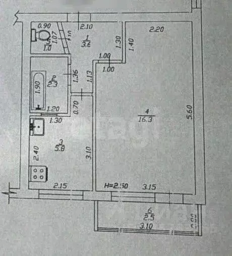 1-к кв. Краснодарский край, Анапа ул. Толстого, 113 (29.0 м) - Фото 1