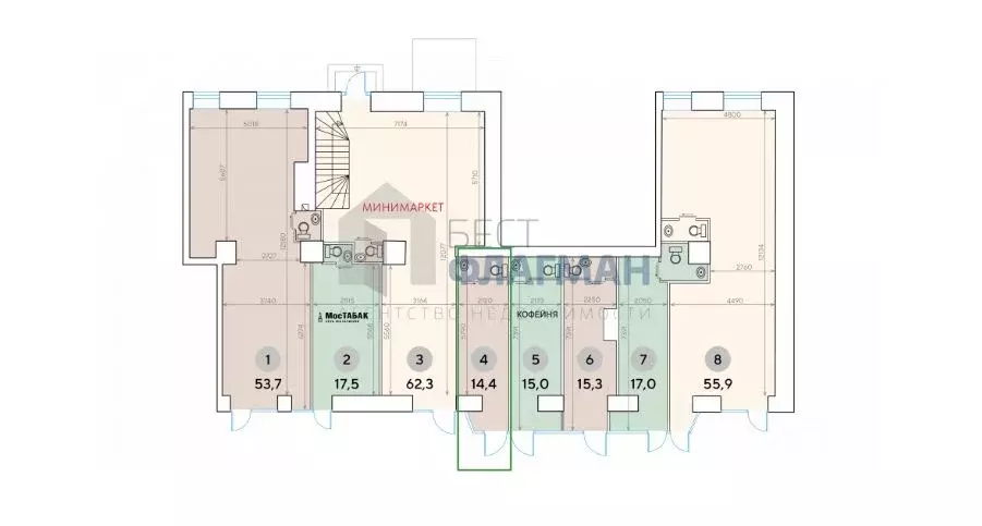 Торговая площадь в Москва Ленинградский просп., 33К3 (15 м) - Фото 2