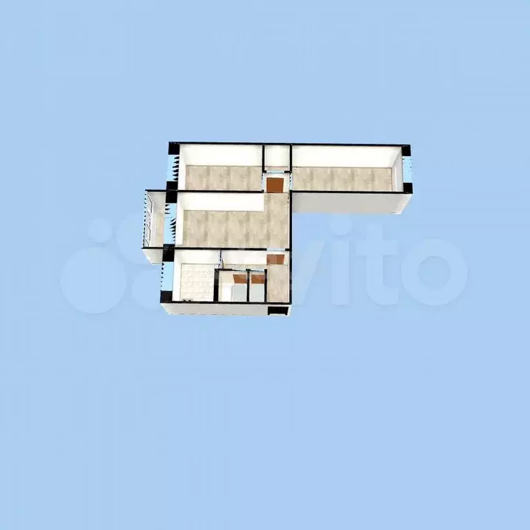 3-к. квартира, 58,8 м, 5/5 эт. - Фото 0