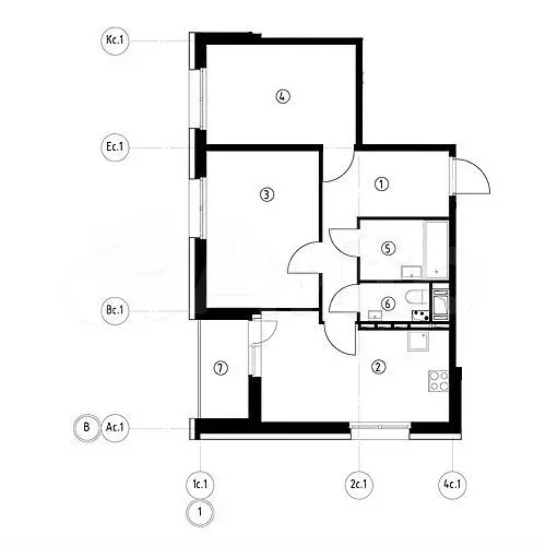 2-к. квартира, 61,6 м, 9/9 эт. - Фото 1