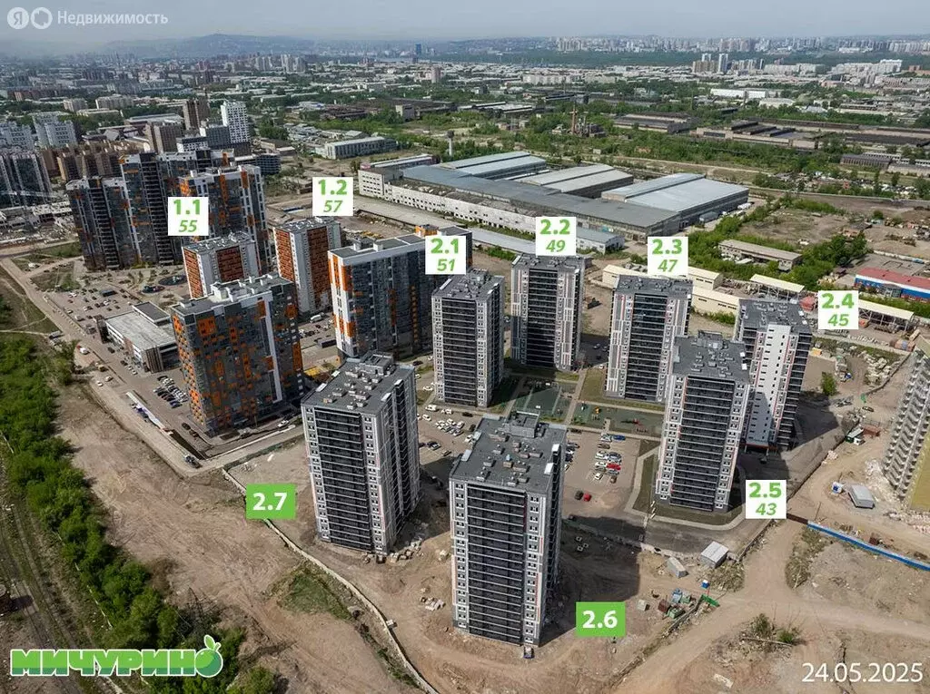 3-комнатная квартира: Красноярск, Аральская улица, 47 (77 м) - Фото 1