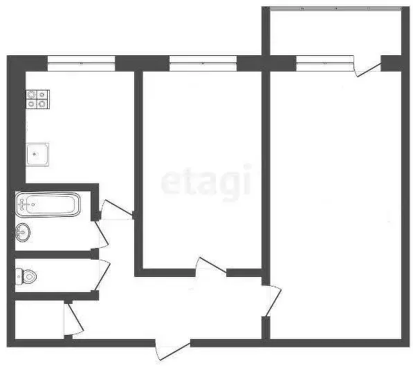 2-комнатная квартира: Абакан, Советская улица, 115 (43.1 м) - Фото 1