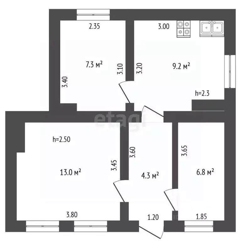 Дом в Севастополь ул. Чапаева, 35 (46 м) - Фото 2