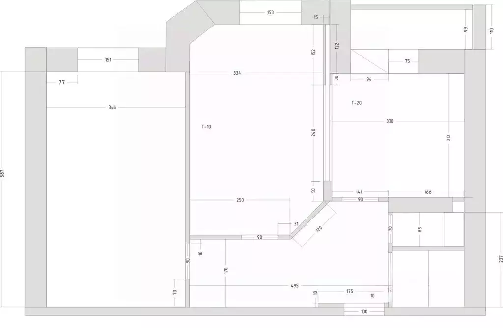 2-к кв. Санкт-Петербург ул. Комсомола, 14к2 (65.0 м) - Фото 1